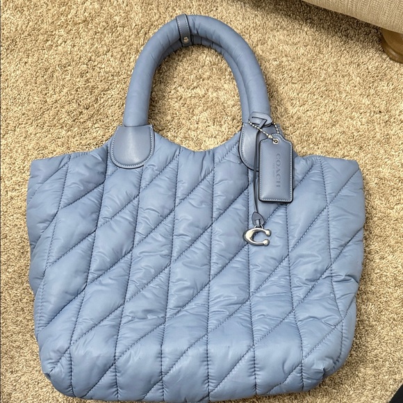 Coach Handbags - Coach Iris Quilted Nylon Tote Bag